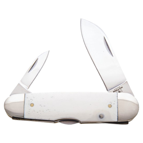 Bear & Son Piranha White Smooth Bone Handle BRWSB59L