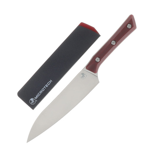 Microtech Utility Knife Merlot 6in Plain Stonewash Utility MT340010MR
