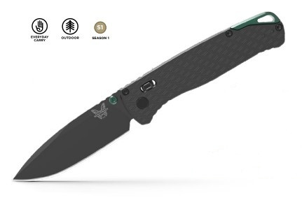 Benchmade Bugout Folding Knife Blk Aluminum Handle Blk MagnaCut Blade BM534BK
