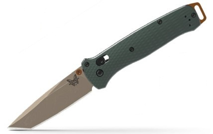 Benchmade Bailout Folding Knife Taiga Green Aluminum Handle FE S90V Blade BM537FE-2601