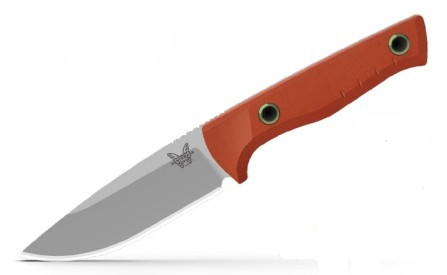 Benchmade SlipRidge Fixed Blade Knife Magnacut/Rust Orange G-10 BM15650-01