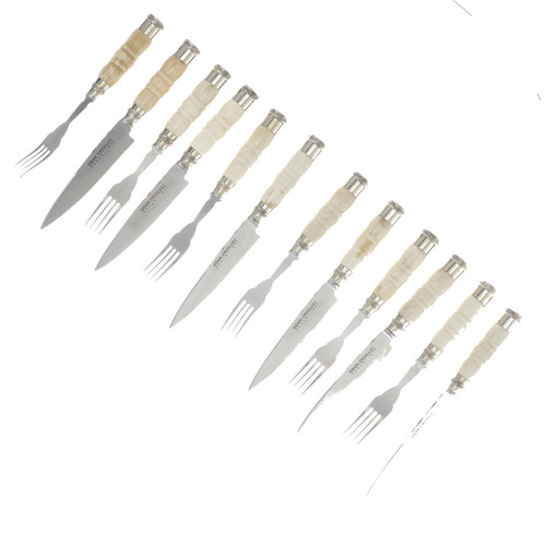 Patagon Knives 12PC Cutlery Set Colt Bone Handle CS-CBH-06