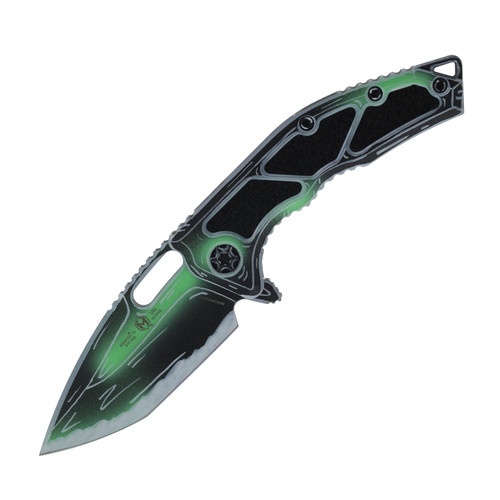 Heretic Medusa Manual Tanto Negative Cel Shading Toxic Green UV Reactive H009-NCS_TX