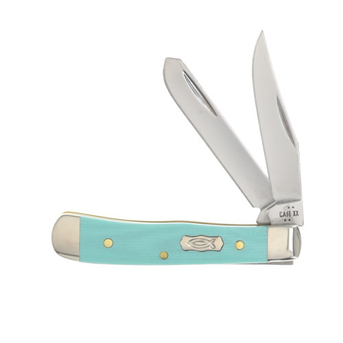 Case XX Seafoam Green G-10 Tiny Trapper Folding Knife CA18110