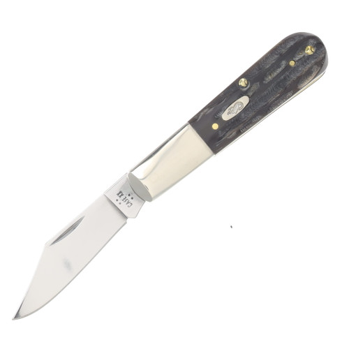 Case XX Jigged Buffalo Horn Single-Blade Barlow Folding Knife CA65033