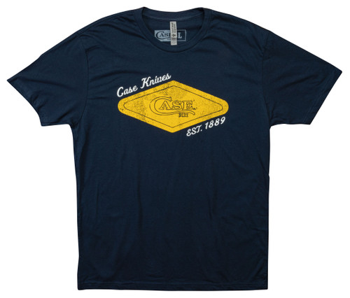 Case Midnight Navy T-Shirt W/Yellow Diamond Logo - 2X-Large CA41199