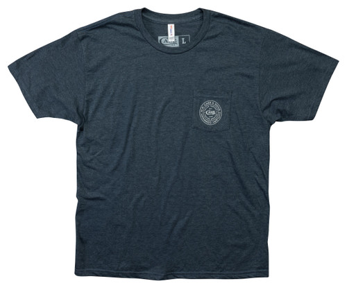 Case Navy Heather Pocket T-Shirt W/Case Seal Logo - X-Large CA41213