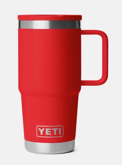 Yeti Rambler 20 oz Travel Straw Mug Rescue Red