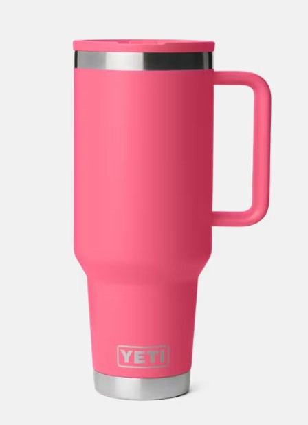 Yeti Rambler 40 oz Travel Straw Mug Tropical Pink