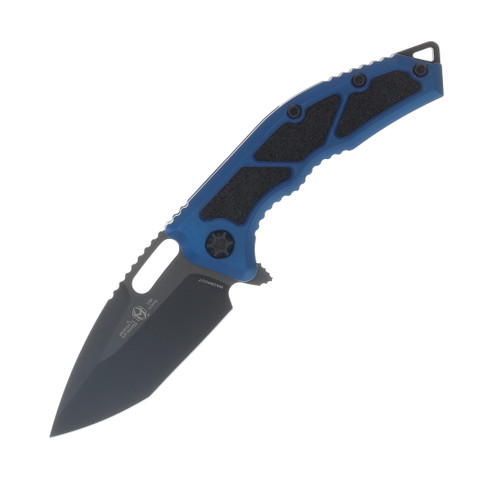 Heretic Medusa Manual Folding Knife TE DLC Standard Blue Chassis with Tactical Hardware H009-6A-BLU