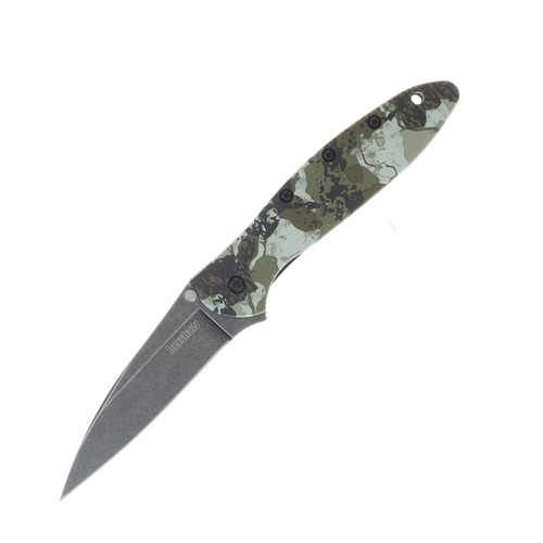 Kershaw Leek Folding Knife Blackwash 14C28N/King's Camo KS1660KC