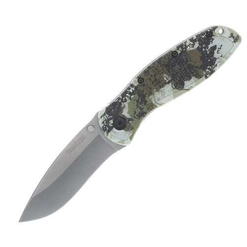 Kershaw Blur Folding Knife Stonewash 14C28N/King's Camo KS1670KC