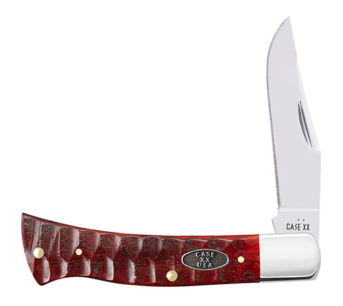 Case XX Axe Handle Folding Knife Gator Jigged Old Red Bone CA51546