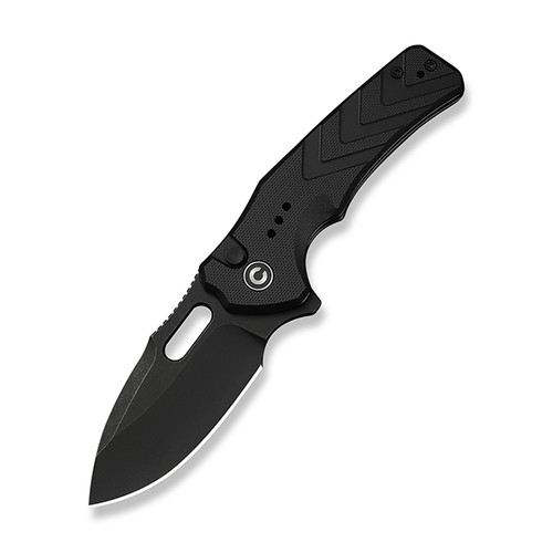 CIVIVI Vexron Milled Black G-10 Handle Black Stonewashed 14C28N Blade C24066-1
