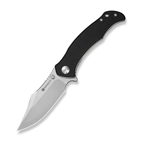 Sencut Tauron Folding Knife Black G-10 Handle Stonewashed D2 Blade