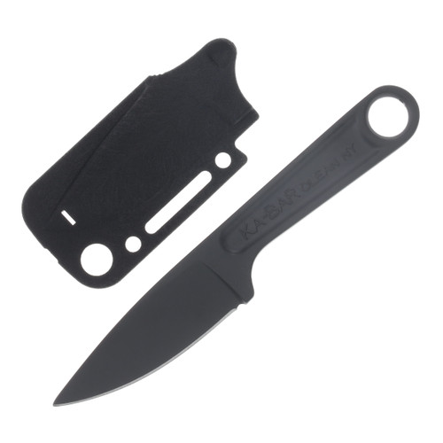 KA-BAR Blackout Forged Wrench Fixed Knife 425 High Carbon SS Blade and Handle KA1119BK
