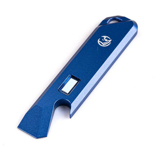 Glow Rhino Blue Aluminum EDC Pry Bar Tool - Blue Tritium PRY-201-AL-B-XB