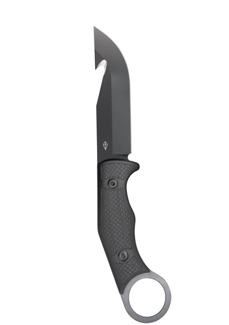 Daily Carry Co Garuda Fixed Blade Knife 14C28N Drop Point with Tactical Hook/Black G-10 DCGART2
