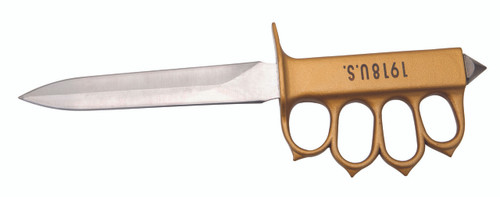 Historical WWI Fixed Blade Trench Knife W/ Sheath MCHK26115