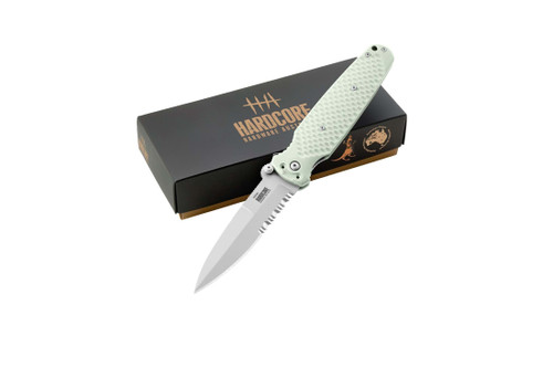 Hardcore Hardware Covert Folder/Jade G-10/ S35VN Spear Point Bead Blast Blade COVERT01JADEBB