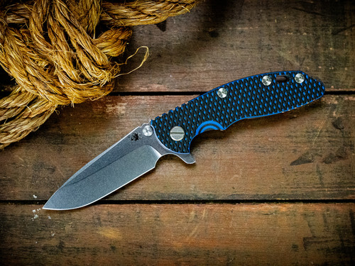 Hinderer XM-18 3.25in Tri-Way Folding Knife SW Blue-Black G-10 S45VN Spear Point Blade