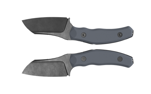 Kizer Bulldog Fixed Gray G-10 Handle Gray Stonewashed 14C28N Sheepsfoot Blade