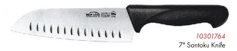 Cangshan Essentials 7in Santoku Kitchen Knife Black Handle
