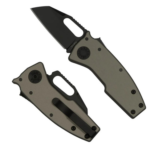 Demko Nano-Shark Stealth Folding Knife DLC 20CV Shark Foot/Artillery Gray NANO-20CV-ARTILLERY GREY ALUM-SF