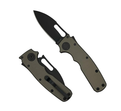Demko Shark-Cub Stealth Folding Knife DLC 20CV Shark Slicer/Artillery Gray SC-STEALTH-20CVDLC-ARTILLERY GREY-SS