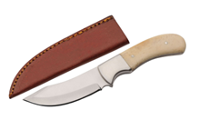 Rugged Bone Hunter Fixed Knife 3.5in Stainless Steel Blade W/Sheath