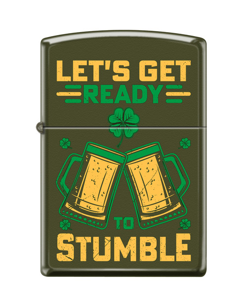 Zippo "Lets Get Ready to Stumble" St. Patricks Day Lighter ZP425714