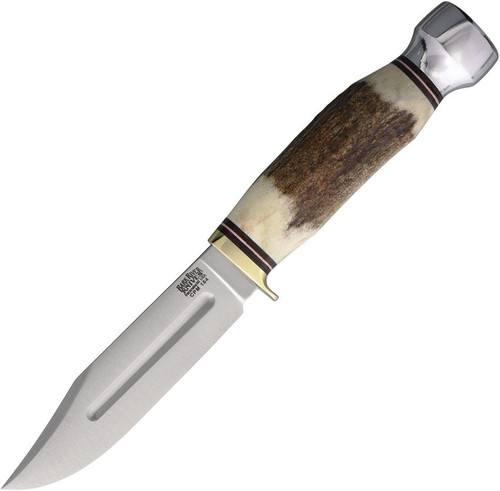 Bark River Gladstone Hunter Fixed Blade Sambar Stag Handle CPM154 Clip Point Blade BA99256BSS