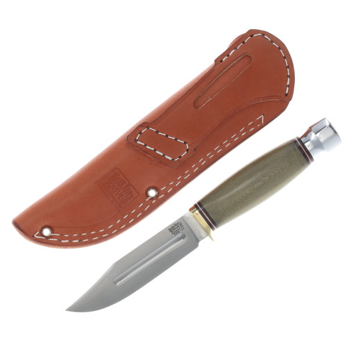 Bark River Gladstone Hunter Fixed Knife Green Linen Micarta Handle CPM154 Blade BA99256MGC