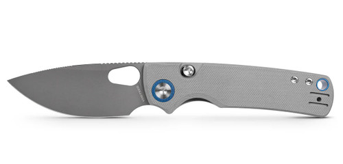 Vosteed Porcupine Folding Knife Top Linerlock Destroyer Gray 14C28N/Gray G-10