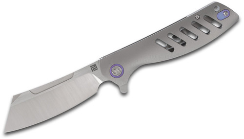 Artisan Cutlery Tomahawk Folding Knife M390 Blade Gray Titanium