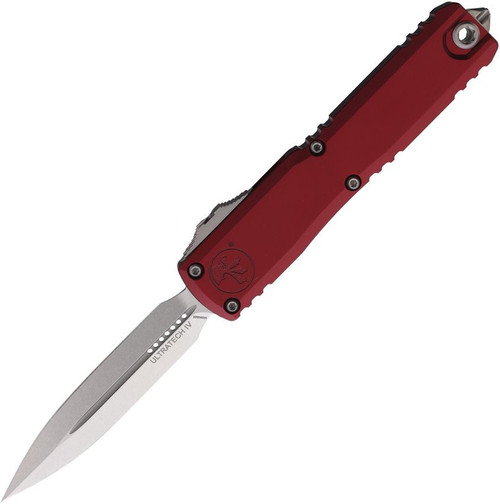 Microtech Ultratech GEN IV OTF Auto D/E Stonewash Standard Blade Merlot Handle AUMT1122410MR