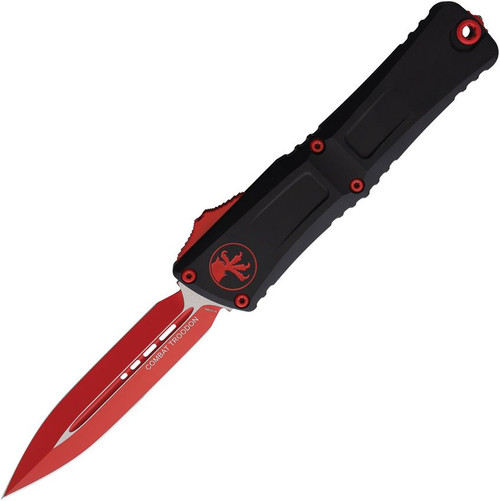 Microtech Combat Troodon GEN III OTF Auto Red Standard Blade Red Claw Black Chassis AUMT11421RDSK