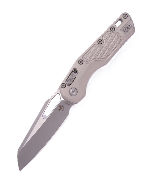 Microtech MSI S/E Folding Knife Natural Clear Frag Alum - Apoc. Blade