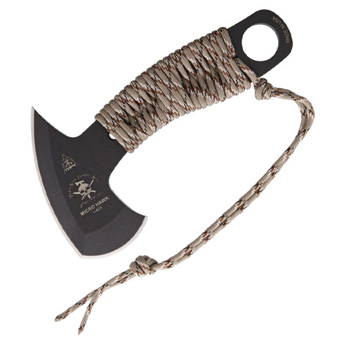 TOPS Micro Hawk EDC Axe Karambit Hybrid Camo Paracord 6.9 Inch