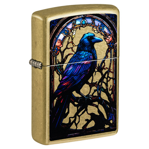 Zippo Blackbird Design Street Street Brass ZP46946