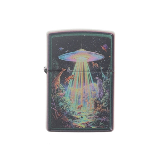 Zippo Alien Abduction Design Iridescent Base ZP46941