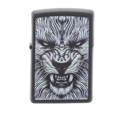Zippo Fierce Animal Design Black Crackle ZP47144