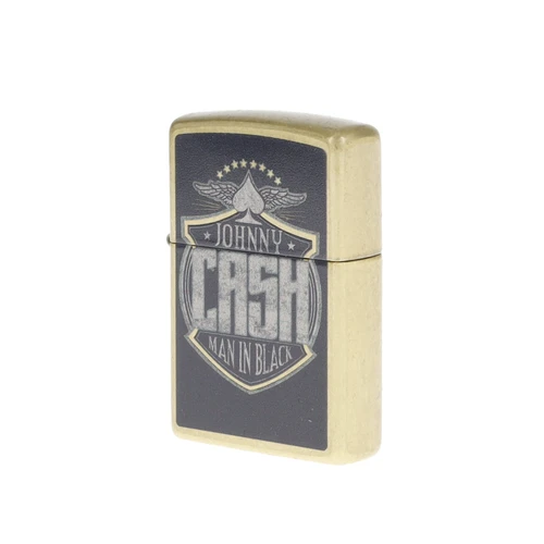 Zippo Johnny Cash "Man In Black" Street Brass ZP47200