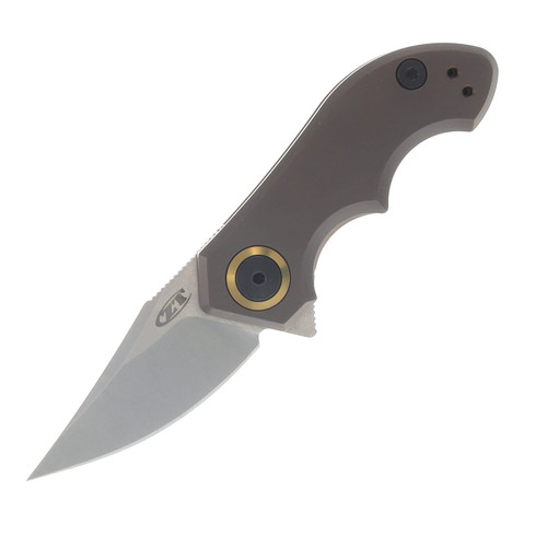 Zero Tolerance Small Galyean Bronze Titanium Handle Stonewash CPM-20CV Blade ZT0022TIBRZ