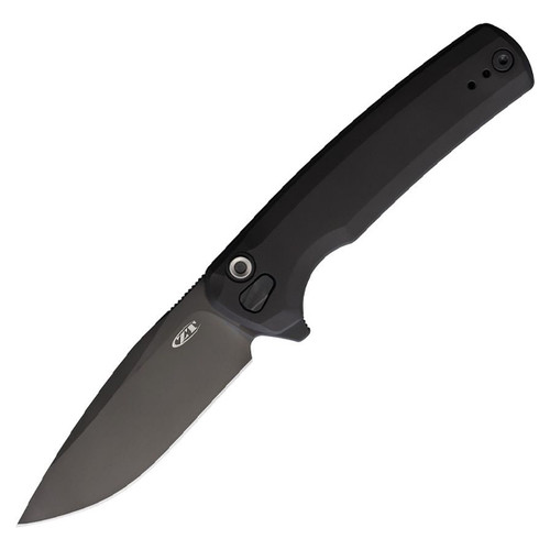 Zero Tolerance 0044 Buttonlock Black Titanium Handle Black S45VN Blade ZT0044BLK