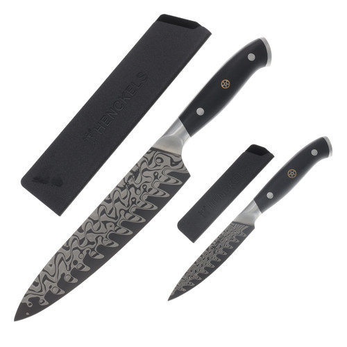 Henckels Damascus 2 pc Chef and Paring Knife Set 1031073