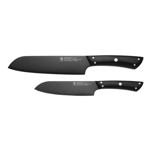 Henckels Noir 2 pc Santoku Set