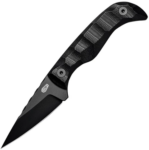 Auxiliary Manufacturing Karl Jr Fixed Blade Knife Blackout Spear Point G-10 AUX-003BK