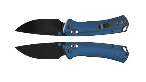 Kizer T1 CD Folder Blue Aluminum Handle Black Matte DLC Ultra M390 Blade