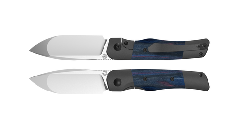 Kizer Coywolf Folder Titanium and Reconstituted Wood Handle Satin S45VN Blade